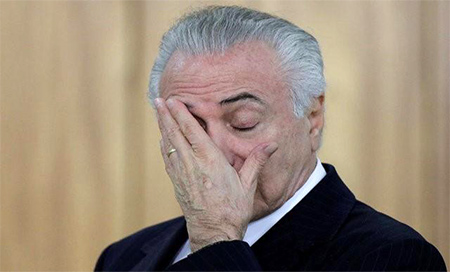 Michel Temer Cámara de Diputados recibe denuncia contra Temer